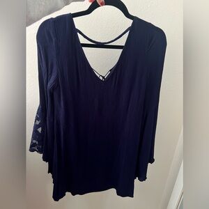 Navy long sleeve dress